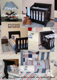 Click to enlarge Sleigh Converter Cot
