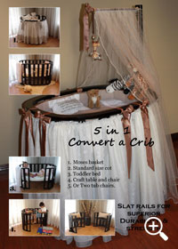 Click to enlarge 5 in 1 Convert a Crib