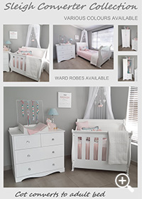 Click to enlarge Sleigh Converter Cot